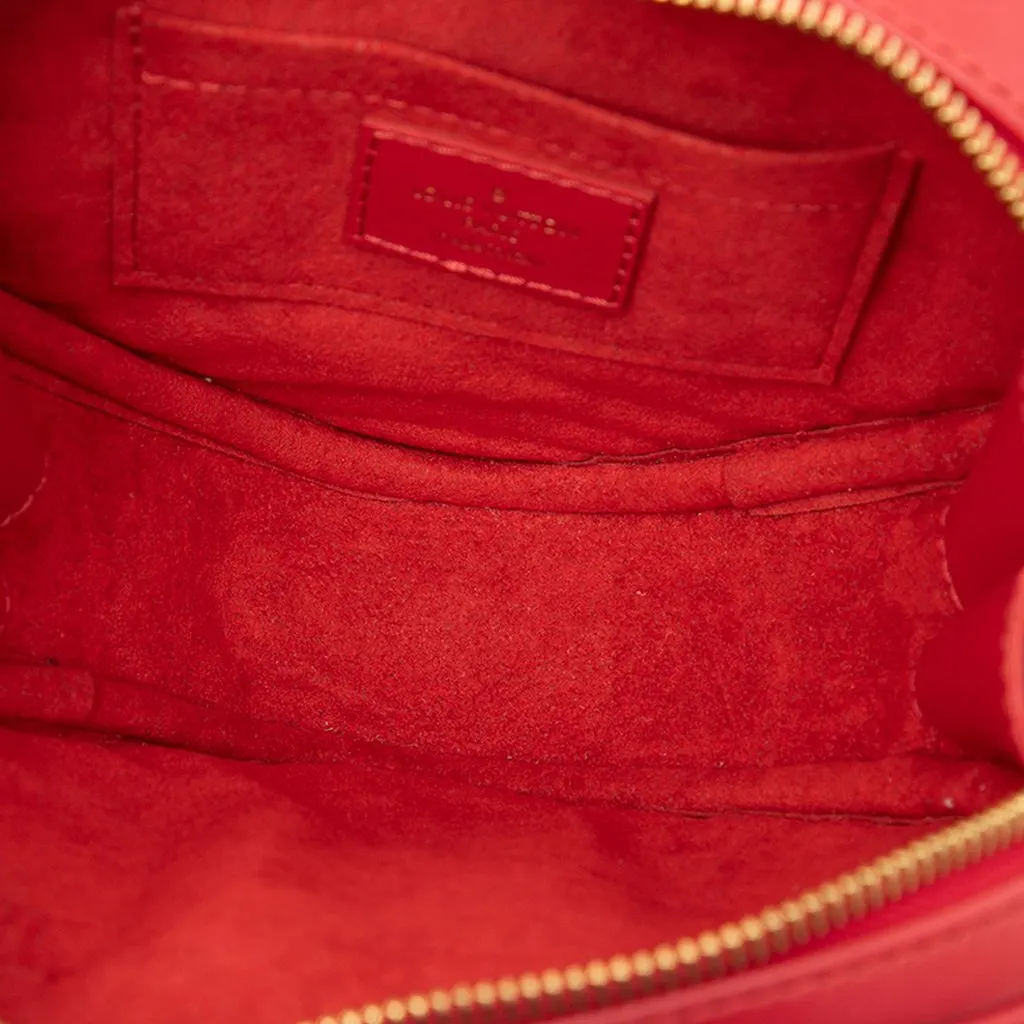 Louis Vuitton Calfskin Embellished New Wave Love Lock Crossbody Red Leather Very good - Model View