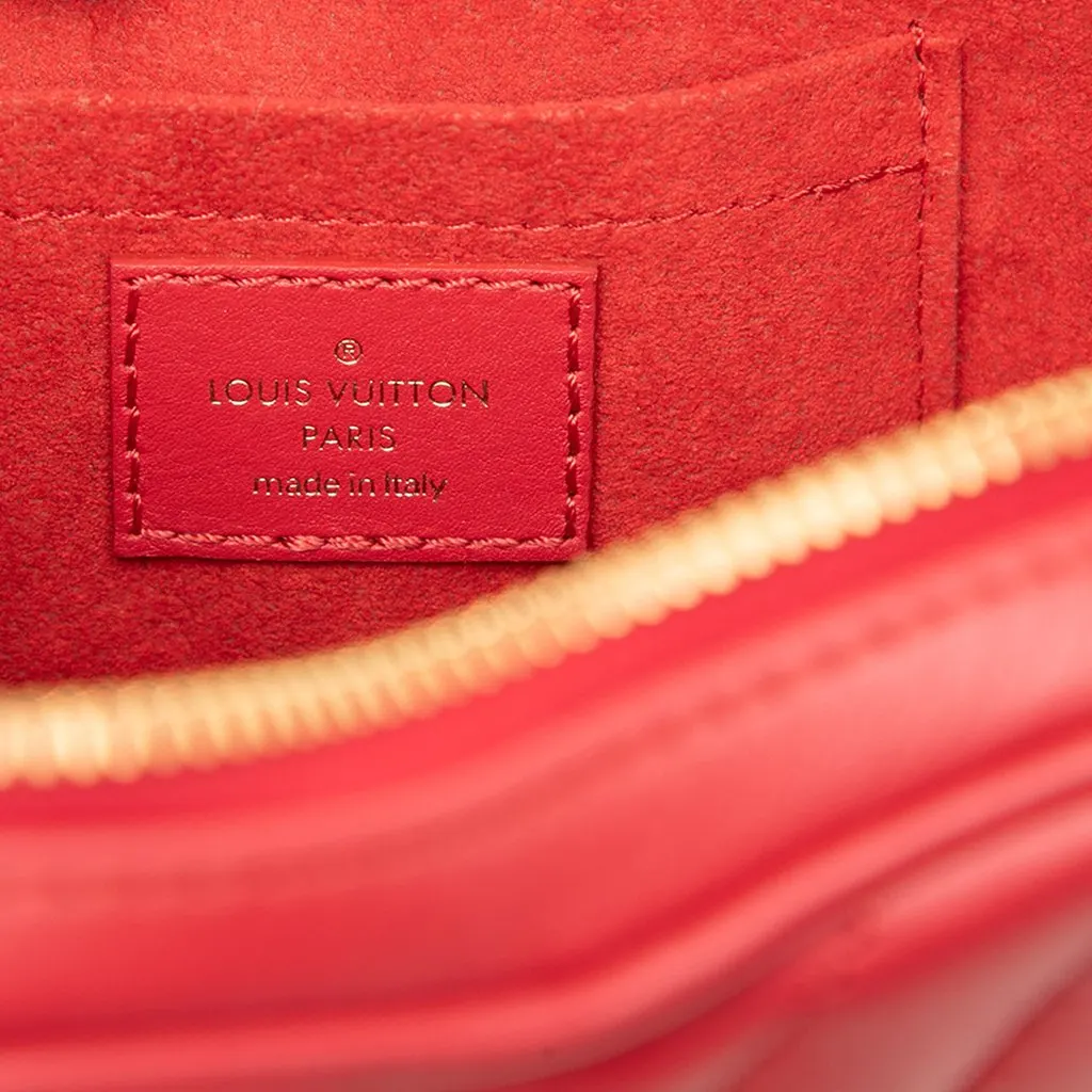Louis Vuitton Calfskin Embellished New Wave Love Lock Crossbody Red Leather Very good - Box View