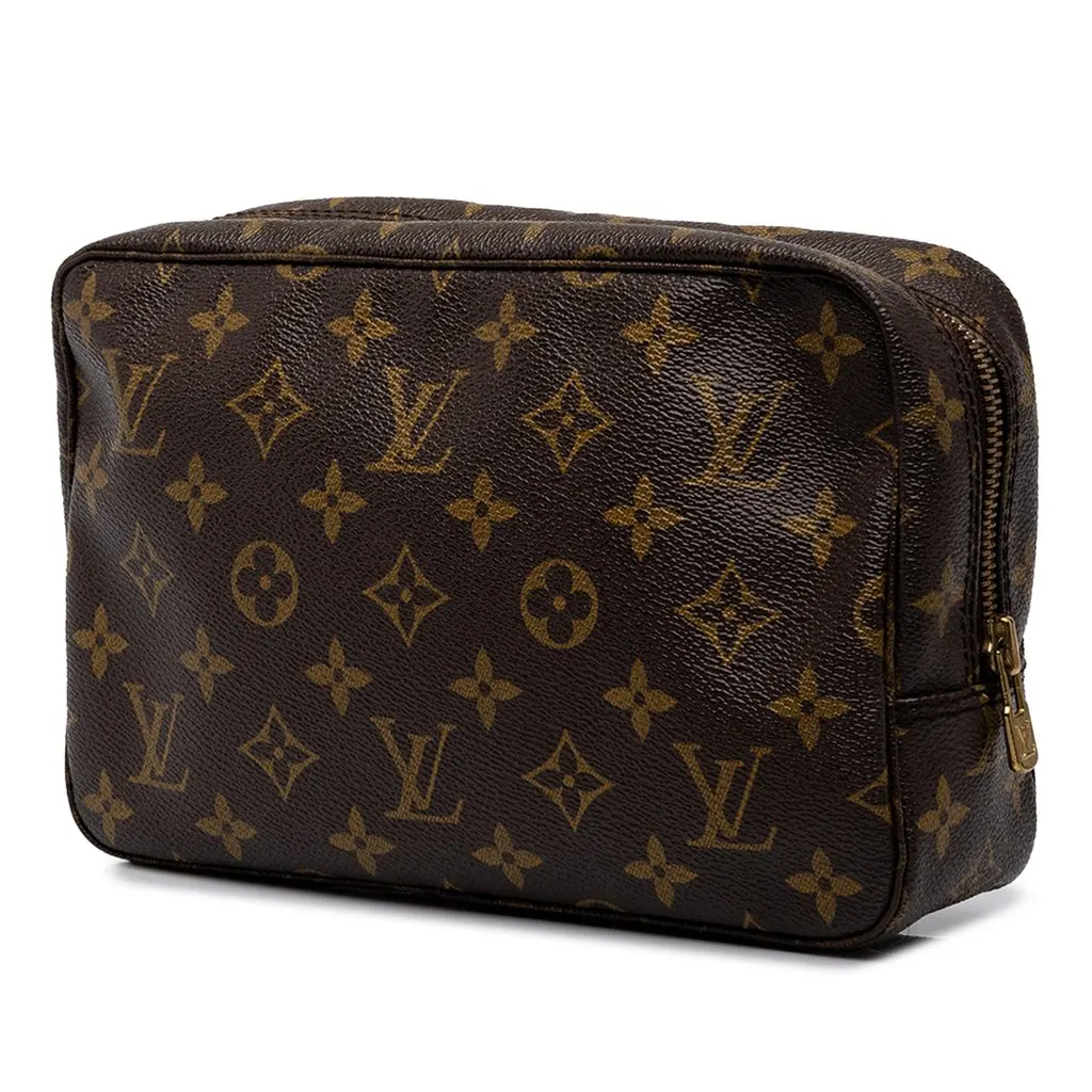 Louis Vuitton Monogram Trousse Toilette 23 Brown Canvas Good - Back View