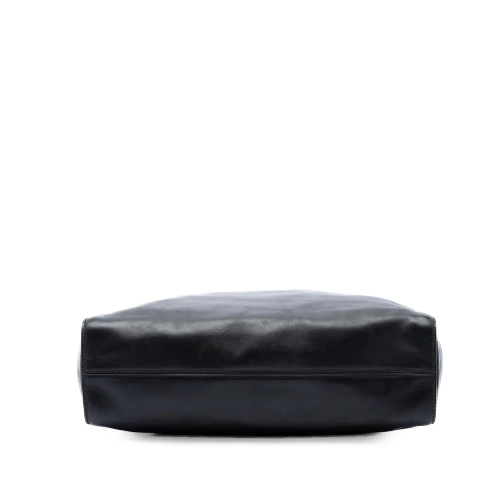 Prada Soft Calf Buckle Convertible Tote Black Leather Very good - Inside View