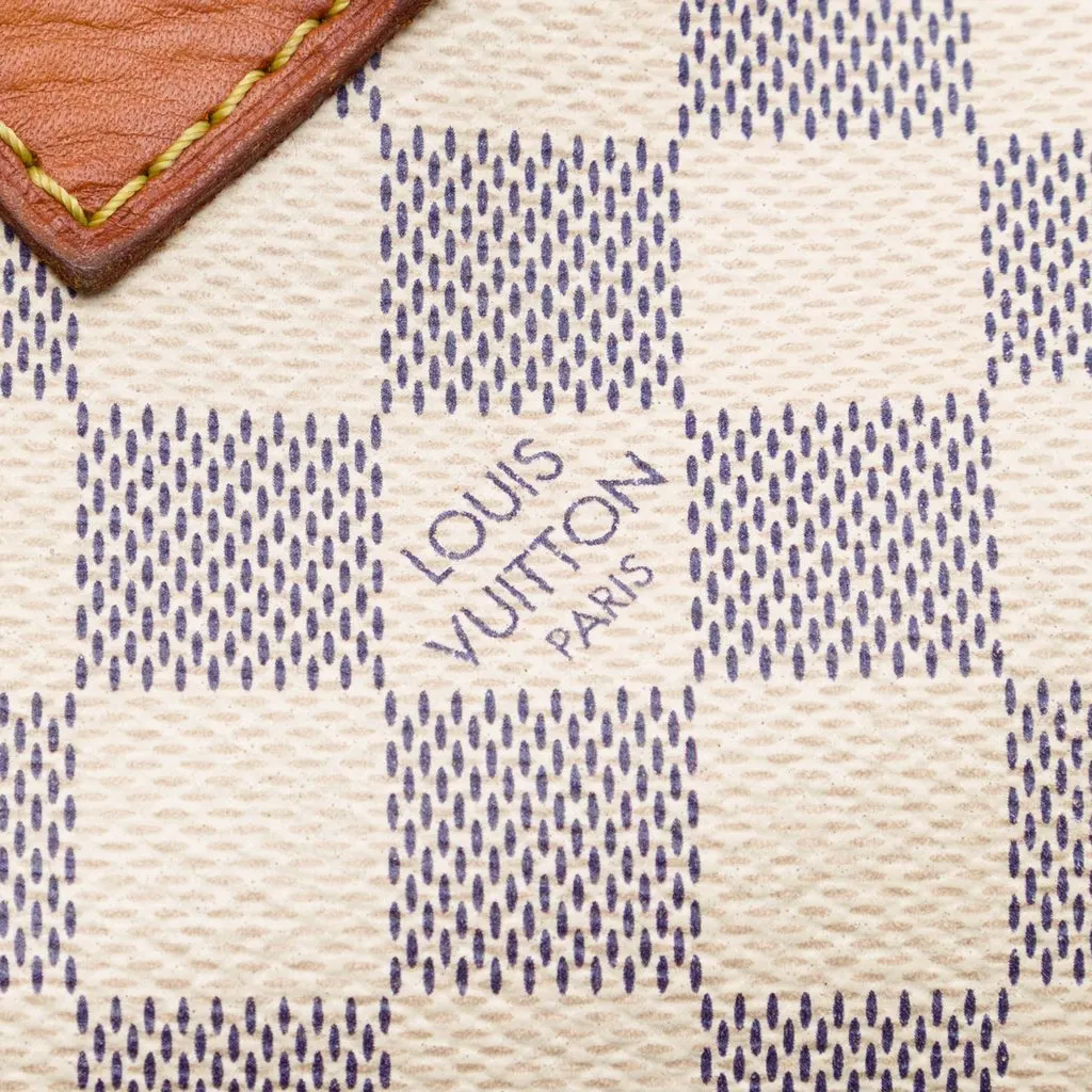 Louis Vuitton Damier Azur Speedy 30 White Canvas Very good - Box View