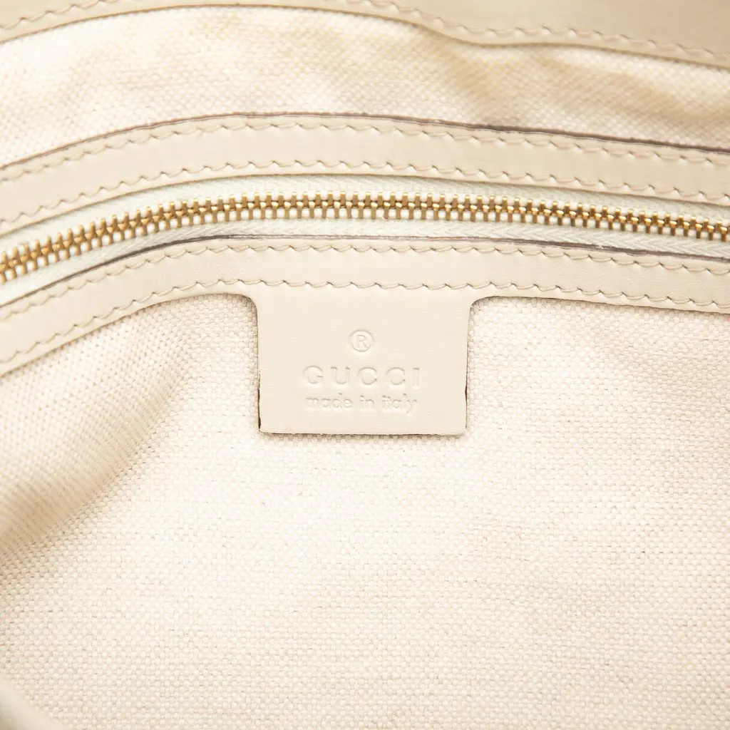 Gucci GG Canvas Web Mayfair Satchel Beige Very good - Box View