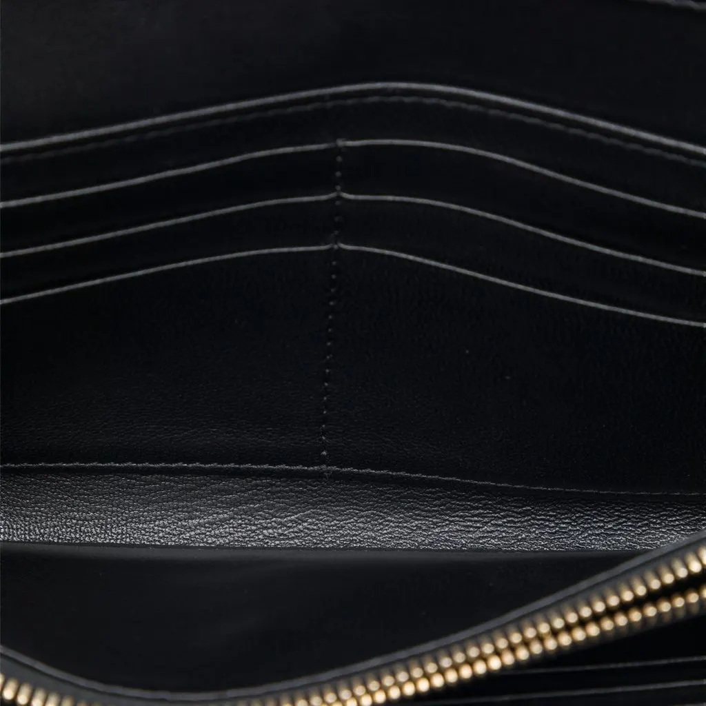 Dior Smooth Calfskin Diorama Croisiere Wallet on Chain Black Leather Very good - Model View