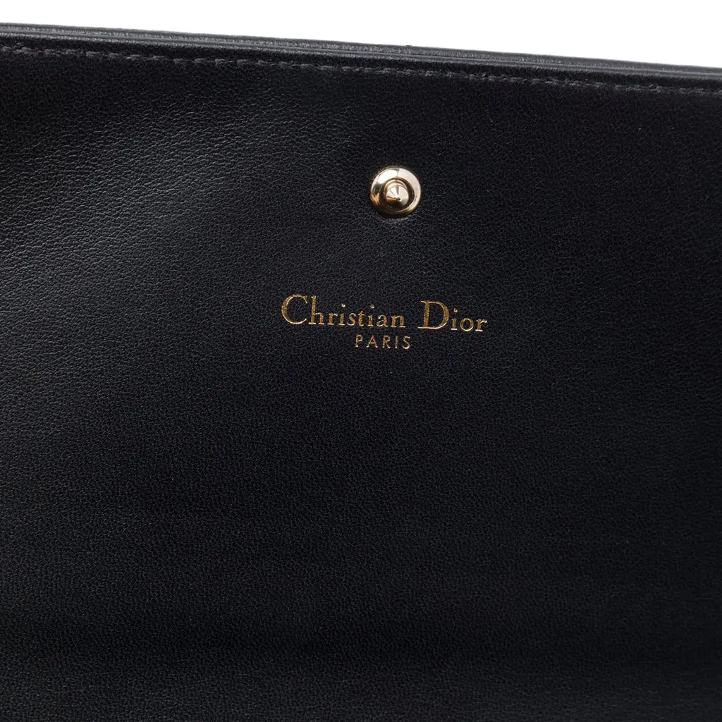 Dior Smooth Calfskin Diorama Croisiere Wallet on Chain Black Leather Very good - Box View