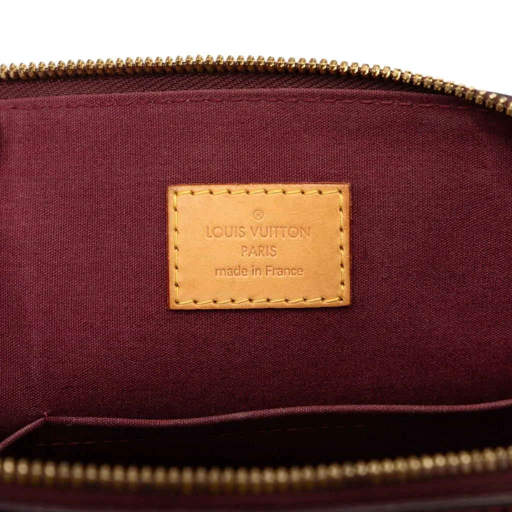 Louis Vuitton Monogram Vernis Alma PM Red Leather Good - Box View