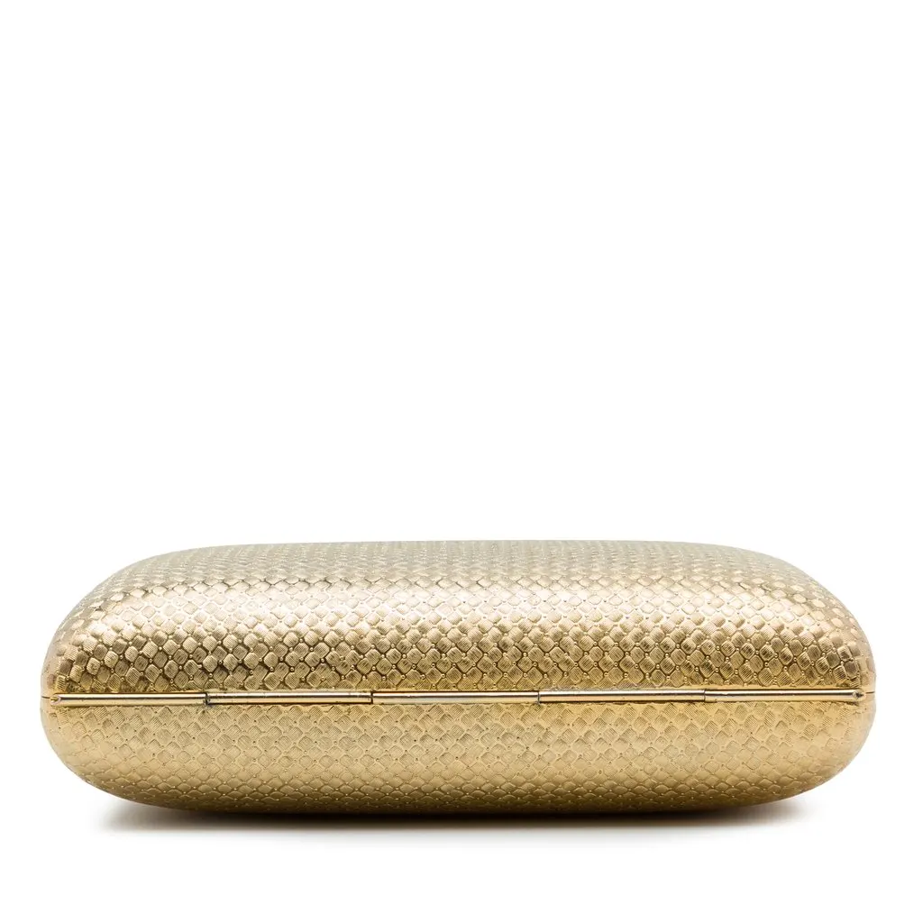 Gucci Brass Minaudiere Clutch on Chain Gold Brass Very good - Inside View