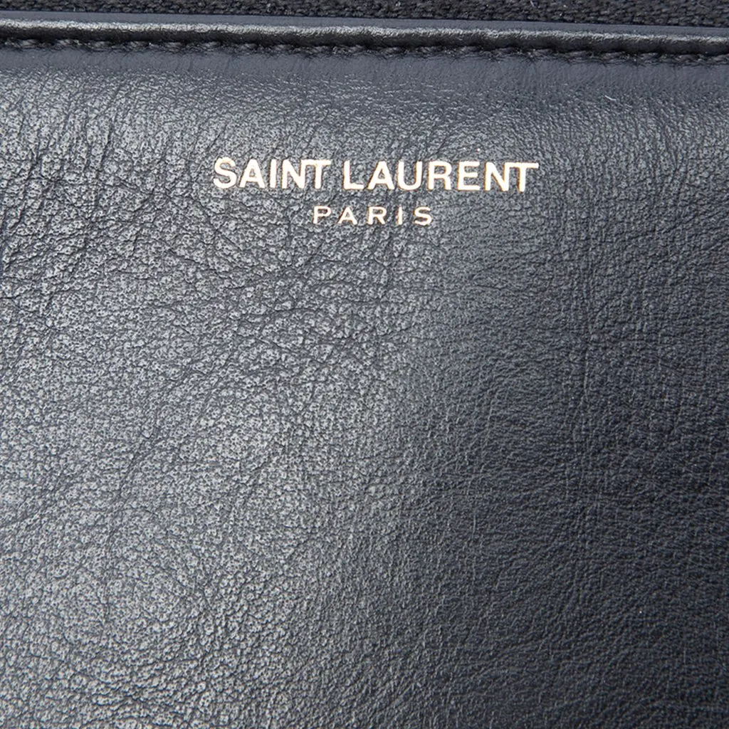 Saint Laurent Leather Teen Monogram Crossbody Black Leather Very good - Box View