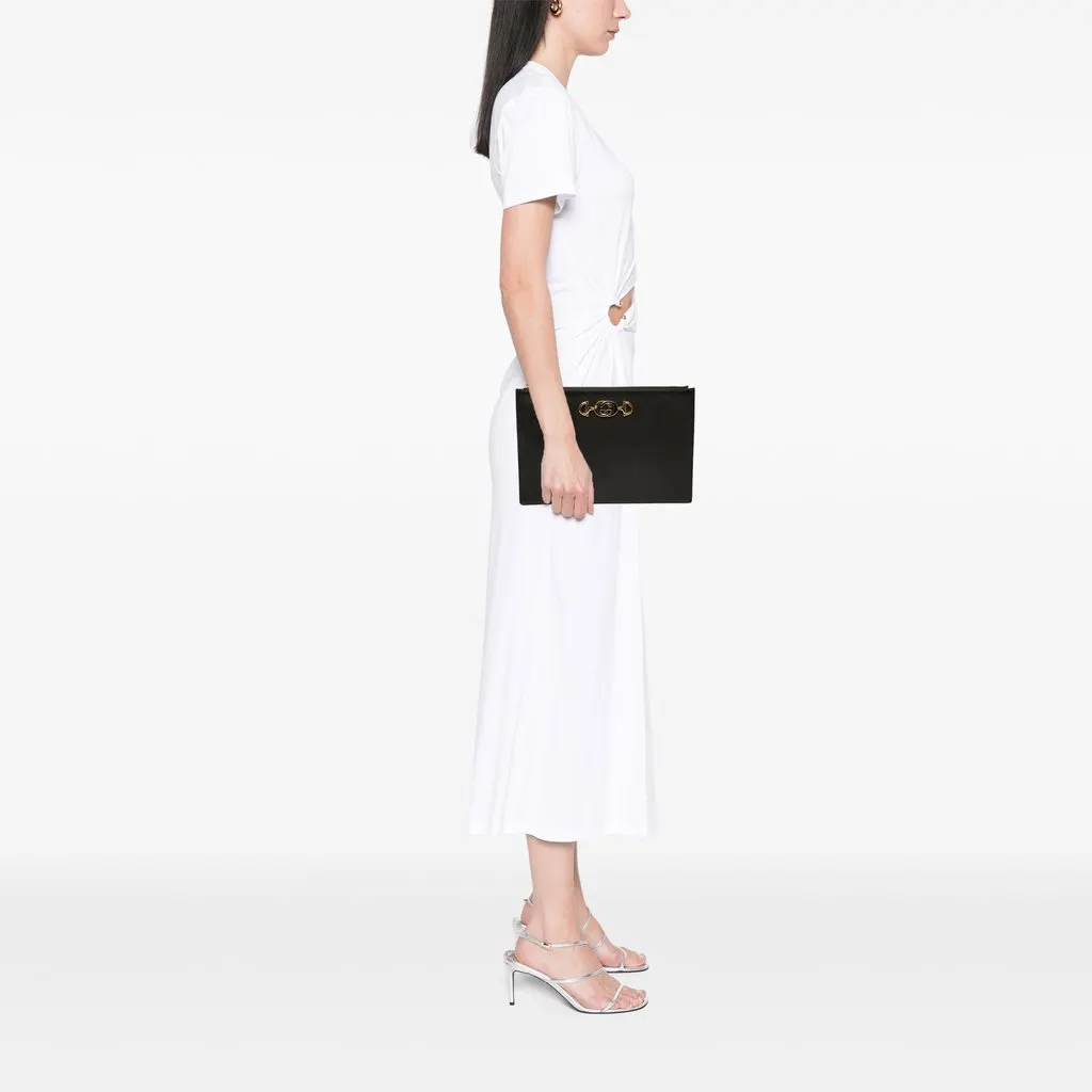 Gucci Grained Calfskin Zumi Zip Pouch | Libas Collective