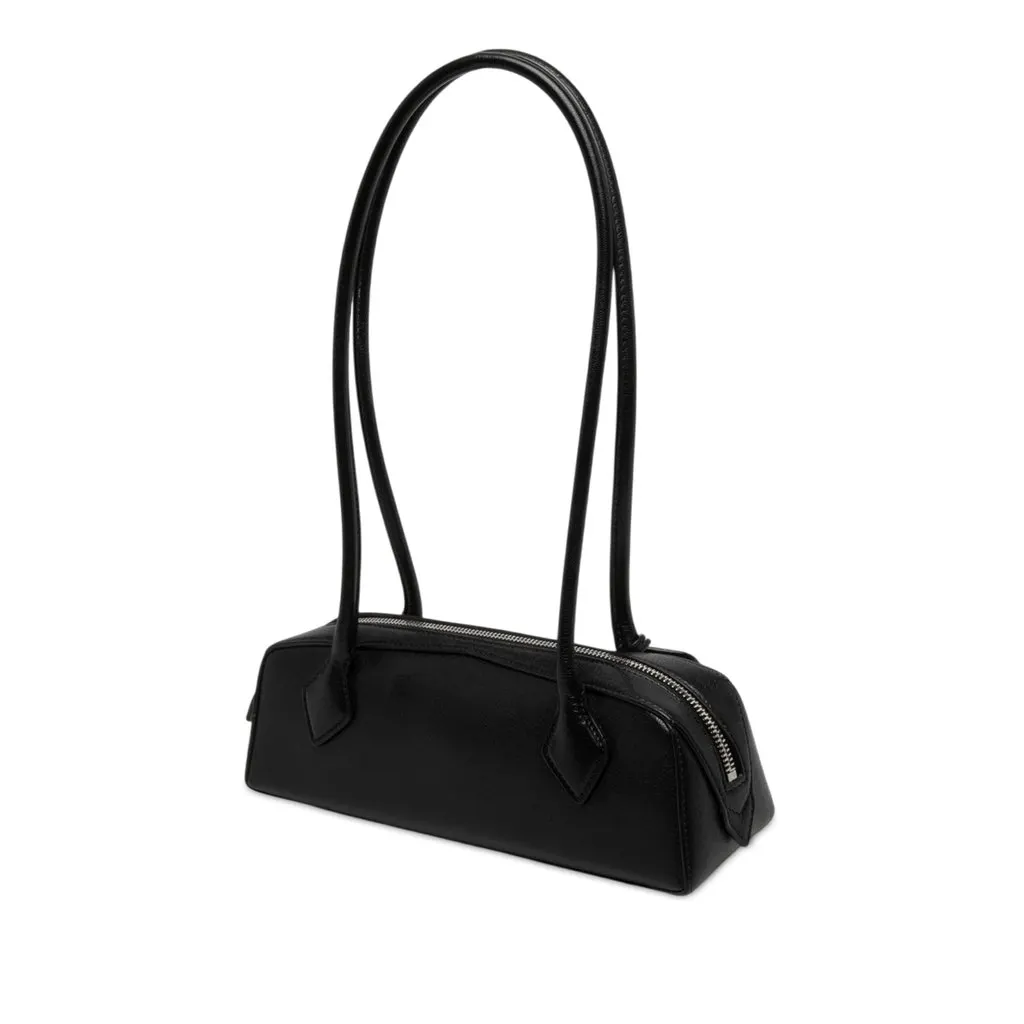 Alaïa Medium Goatskin Le Teckel Shoulder Bag Black Leather Very good - Back View