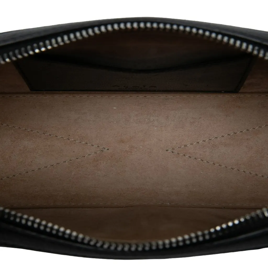 Alaïa Medium Goatskin Le Teckel Shoulder Bag Black Leather Very good - Model View