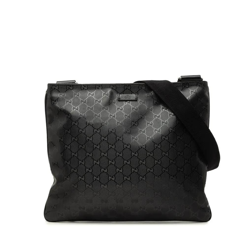 Gucci GG Imprime Crossbody Black Canvas Good - Front View