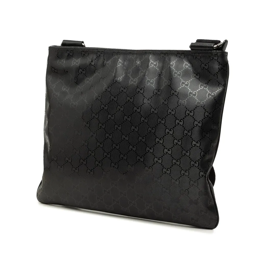 Gucci GG Imprime Crossbody Black Canvas Good - Back View
