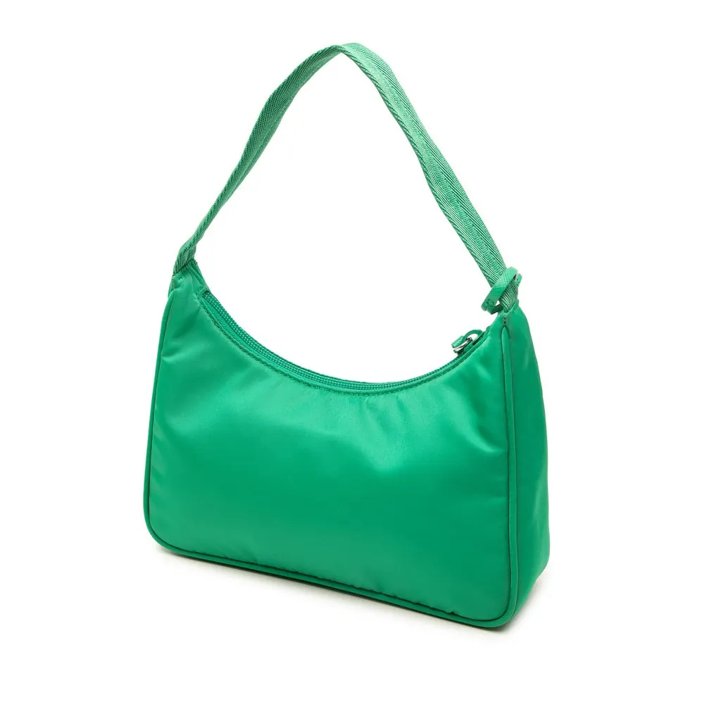 Prada Mini Tessuto Re Edition 2000 Shoulder Bag Green Polyamide Very good - Back View