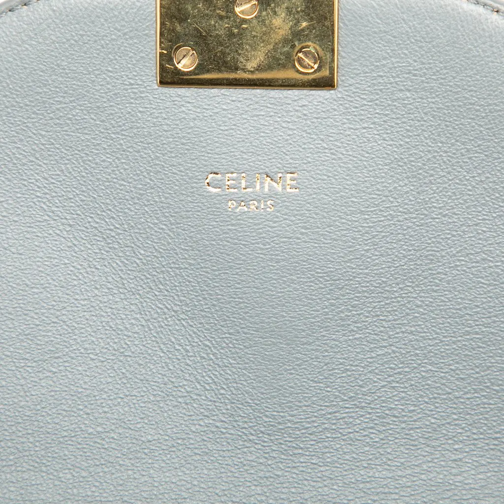 Celine Medium Calfskin C Crossbody Green Leather Very good - Box View