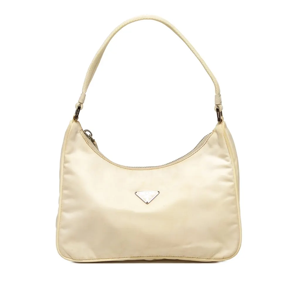 Prada Mini Tessuto Re Edition 2000 Shoulder Bag Brown Polyamide Very good - Front View