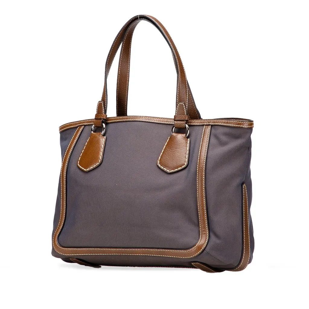 Celine Canvas Carriage Tote Brown Very good - Back View