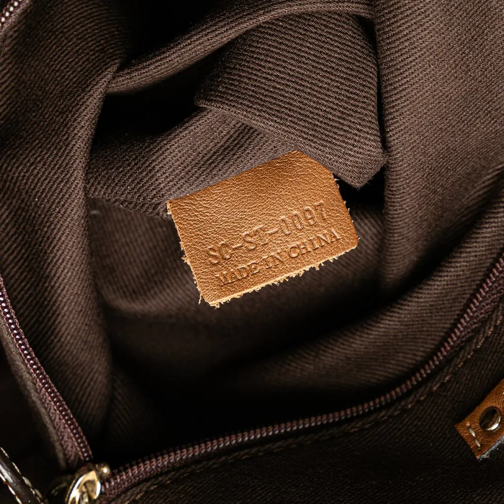 Celine Canvas Carriage Tote Brown Very good - Box View