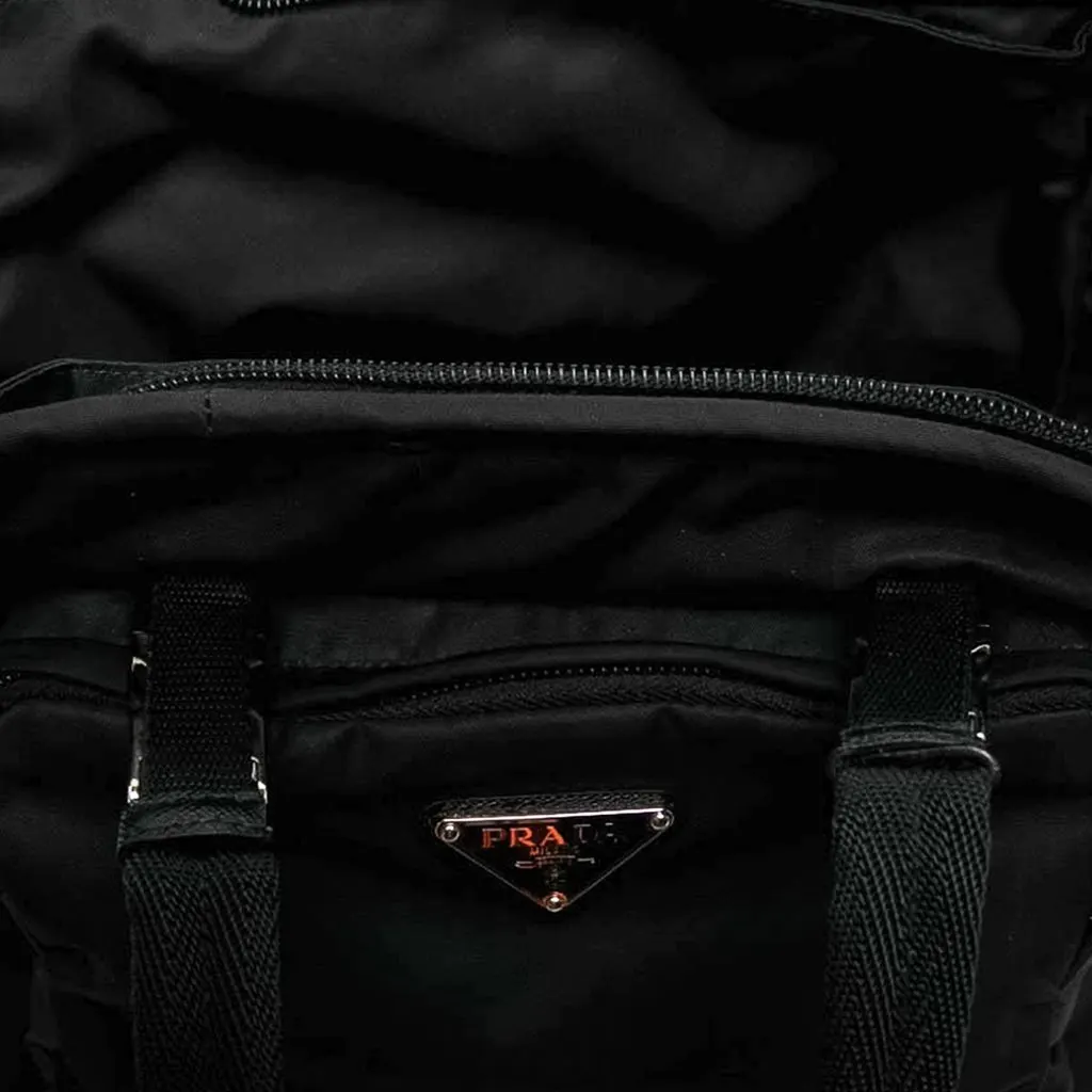 Prada Re Nylon Convertible Pet Carrier Black Polyamide Good - Box View
