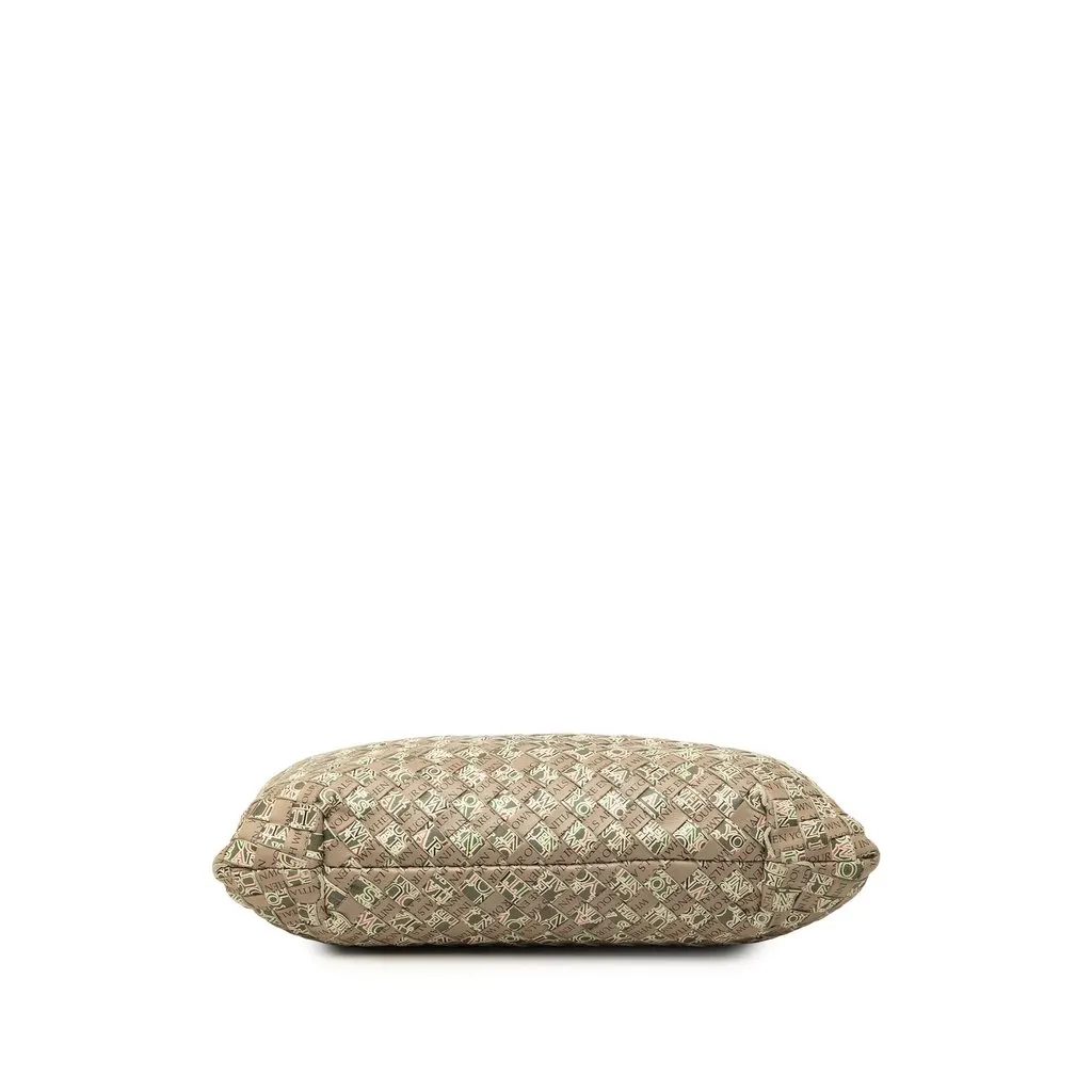 Bottega Veneta Small Printed Nappa Intrecciato Logo Lock Chain Tote Brown Leather Very good - Inside View