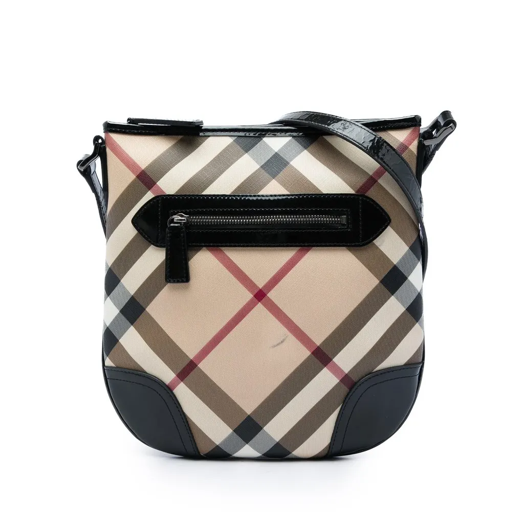 Burberry Supernova Check Coated Canvas Dryden Crossbody