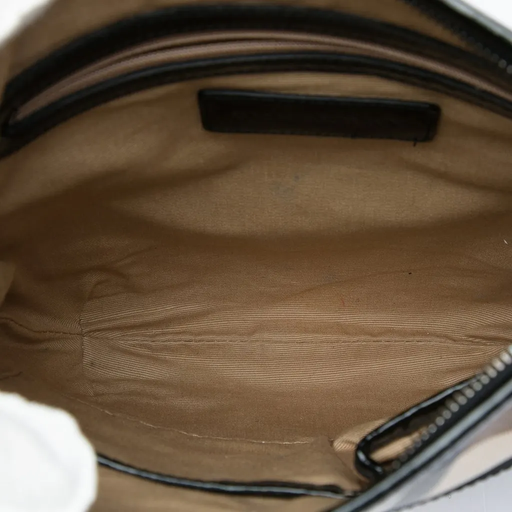 Burberry Supernova Check Coated Canvas Dryden Crossbody Beige Canvas Good - Model View