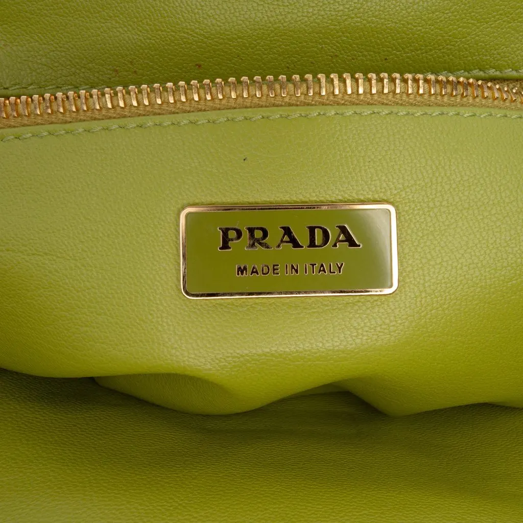 Prada Paglia Frame Shoulder Bag Beige Very good - Box View