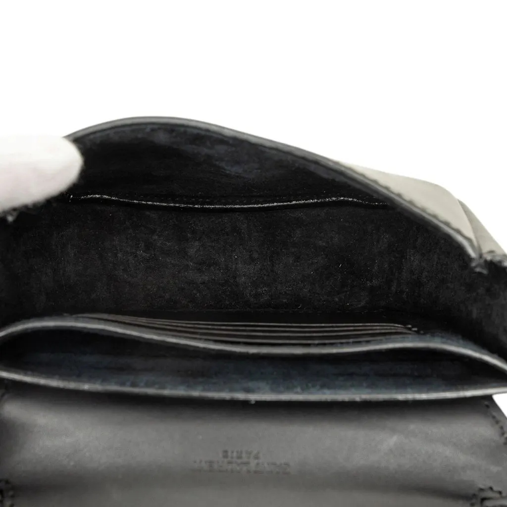 Saint Laurent Small Leather Monogram Kaia Crossbody Black Leather Good - Model View