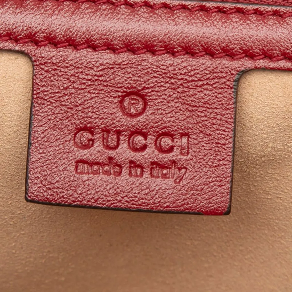 Gucci Medium GG Marmont Matelasse Diagonal GG Canvas and Leather Shoulder Bag Beige Canvas Very good - Box View