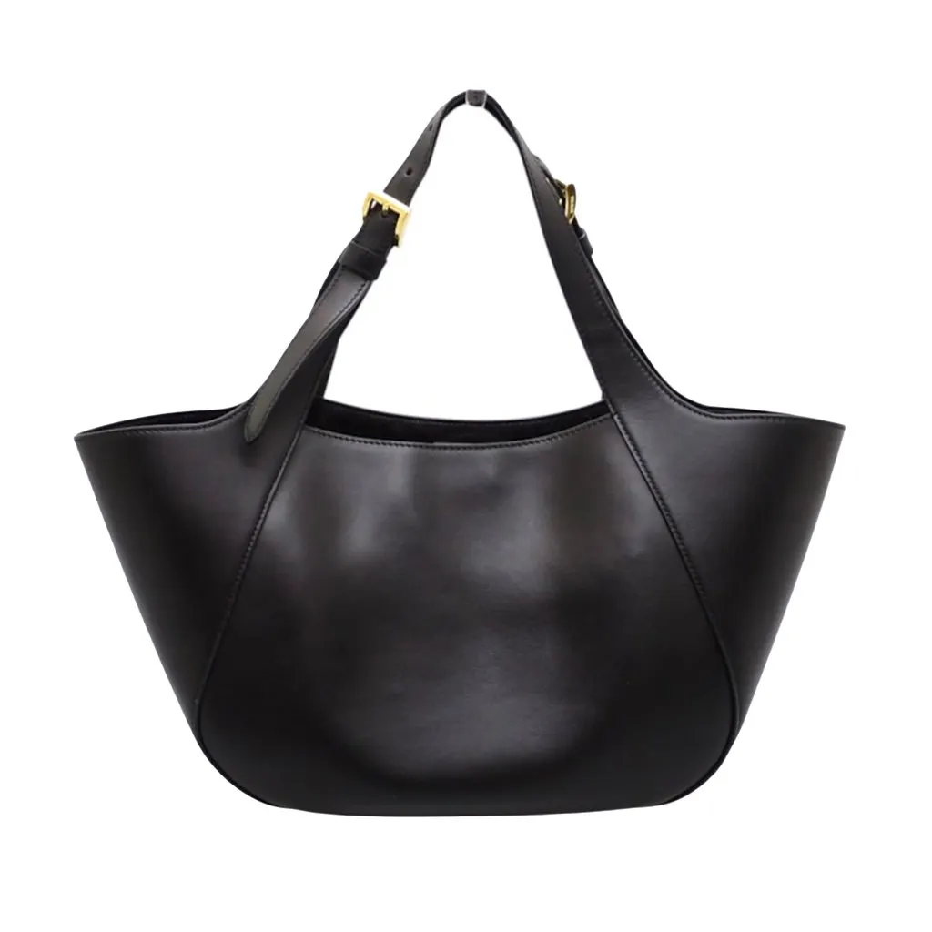 Prada Medium Leather Tote Black Leather Very good - Back View