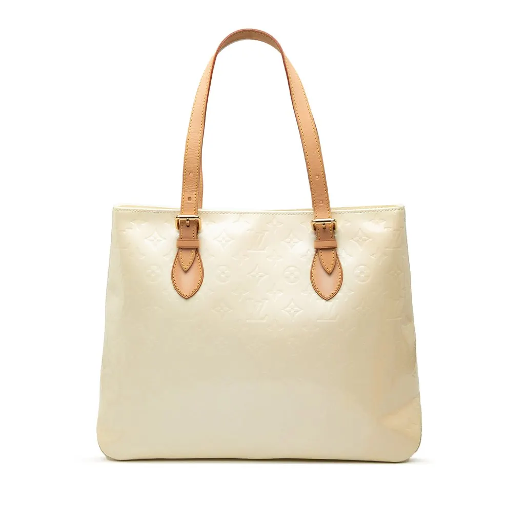 Louis Vuitton Monogram Vernis Brentwood Yellow Leather Very good - Front View