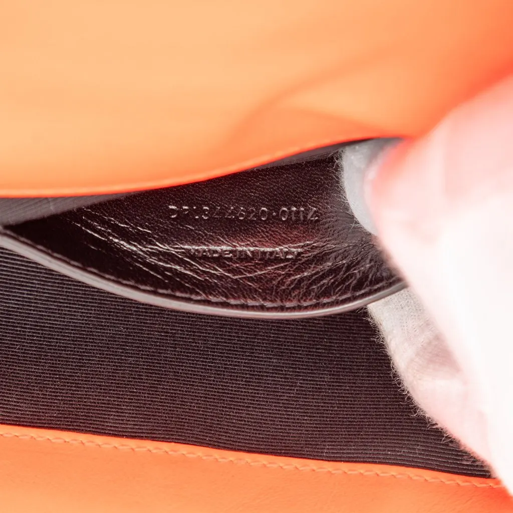 Saint Laurent Small Leather Monogram Kate Crossbody Orange Leather Good - Box View