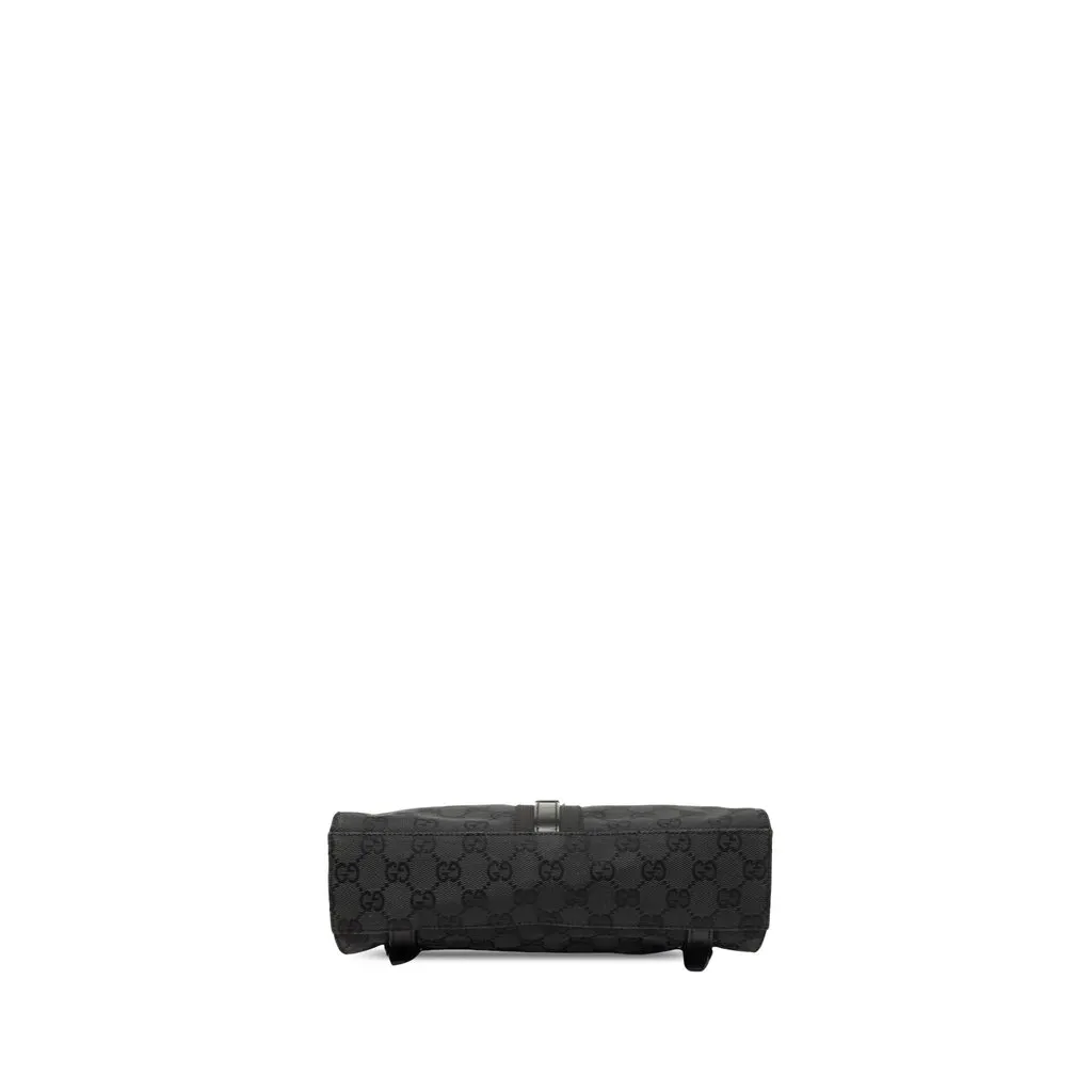Gucci GG Canvas Jackie Backpack Black Good - Inside View