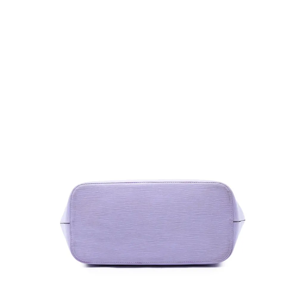 Louis Vuitton Epi Neverfull MM Purple Leather Good - Inside View