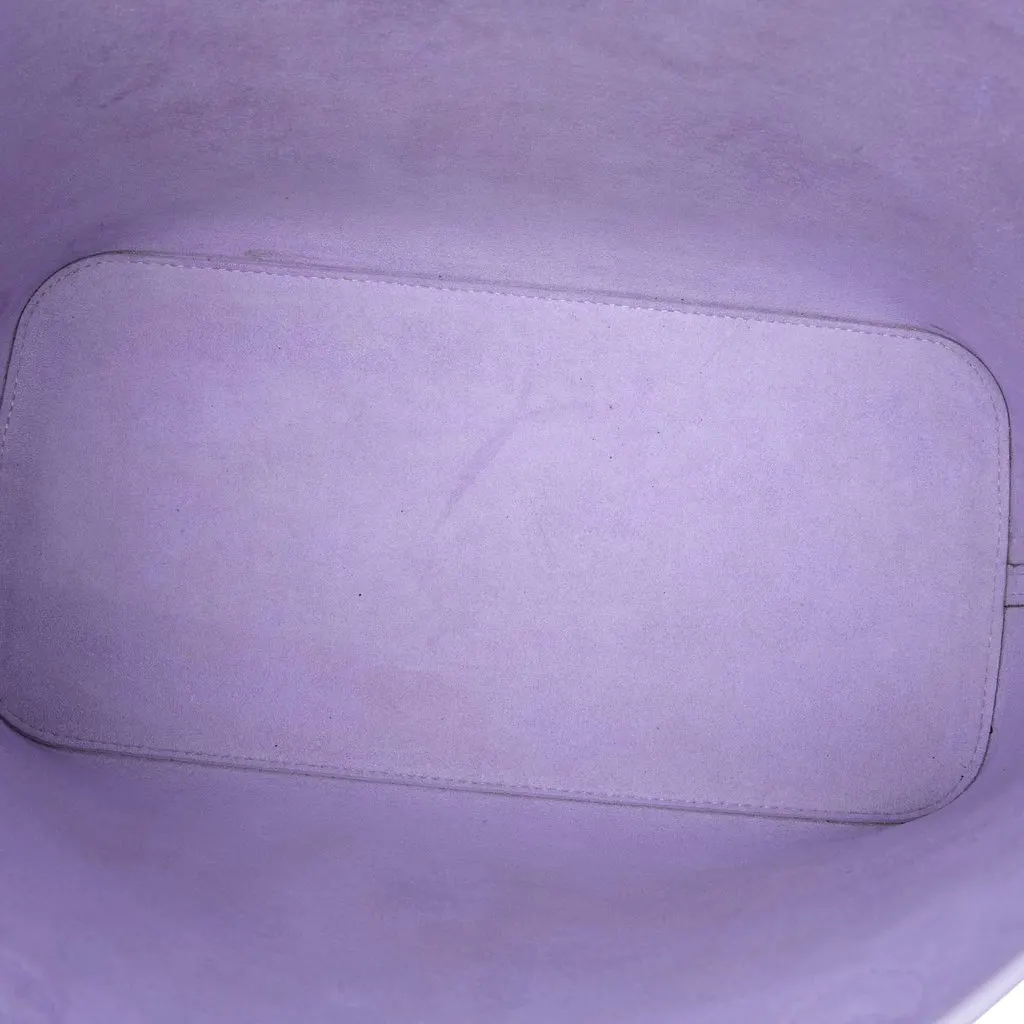 Louis Vuitton Epi Neverfull MM Purple Leather Good - Model View