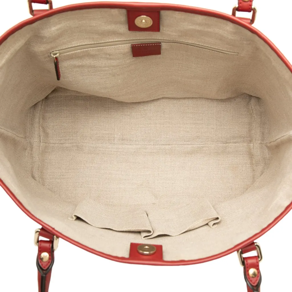 Gucci Microguccissima Joy Tote Red Leather Very good - Model View