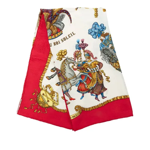 Hermès Les Fetes دو Roi Soleil حرير وشاح 90