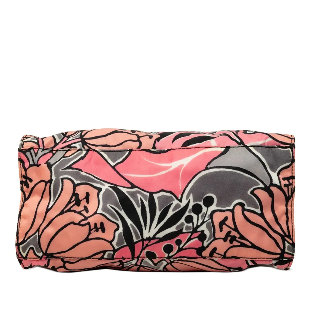 Prada Tessuto Floral Stampato Clutch Pink Polyamide Very good - Inside View