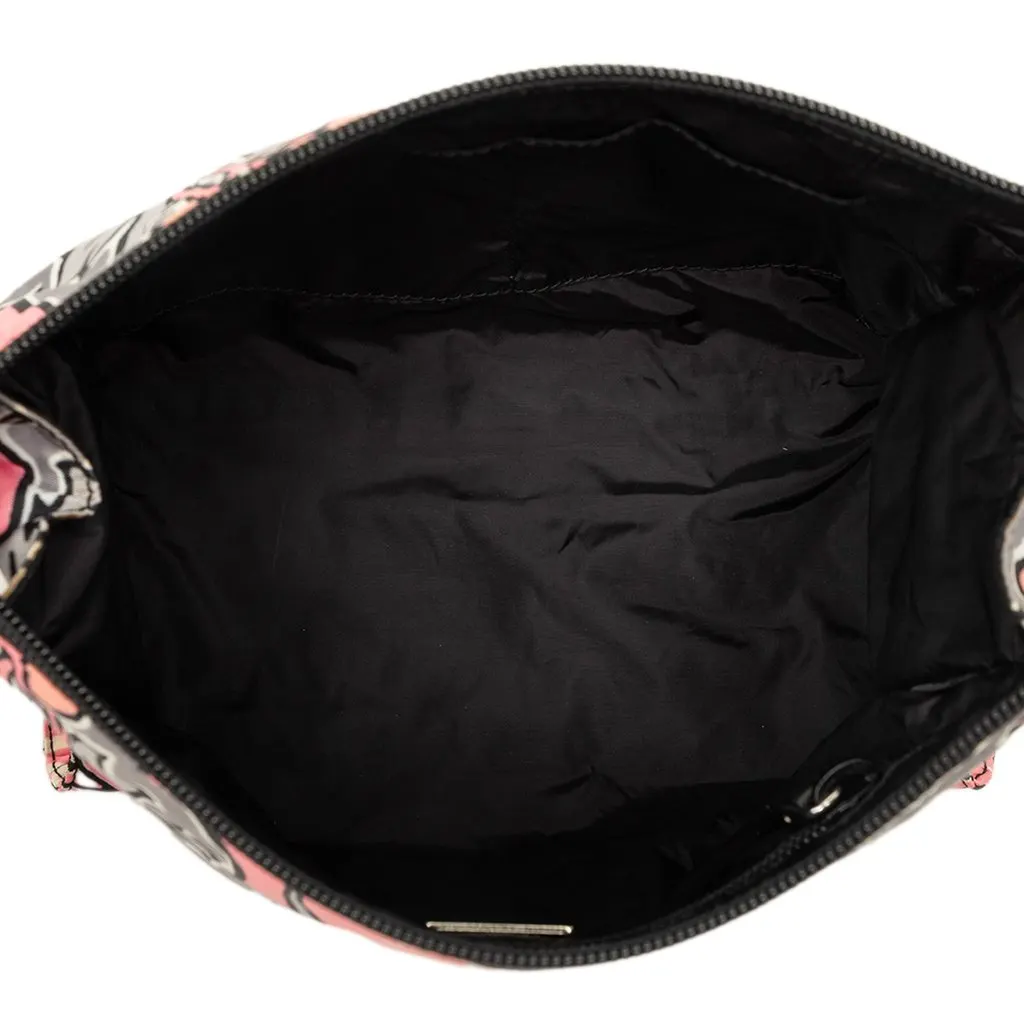 Prada Tessuto Floral Stampato Clutch Pink Polyamide Very good - Model View