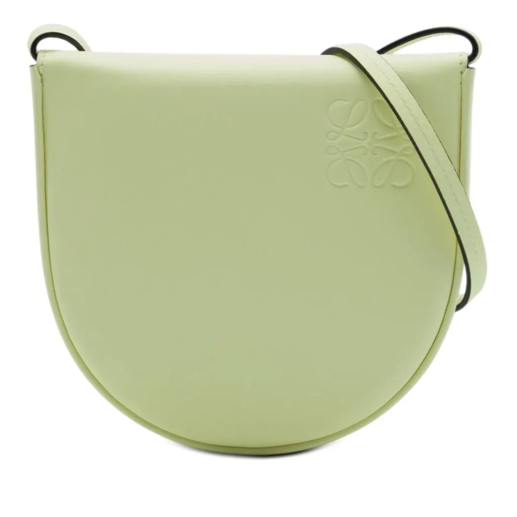 LOEWE HEEL POUCH SMALL ケース LOEWE Small Leather Heel Pouch Green Mini Leather | Pre-Owne