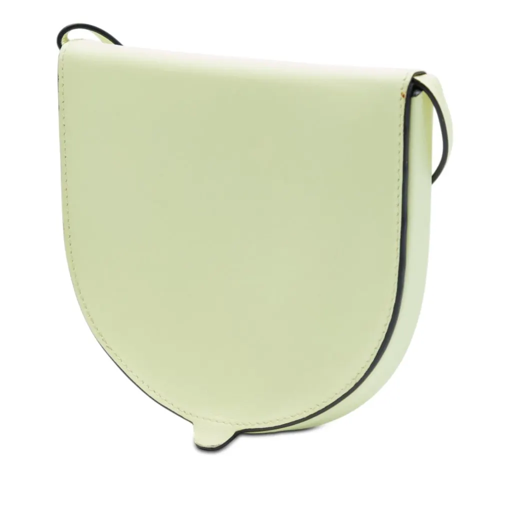 LOEWE Small Leather Heel Pouch Green Leather Very good - Back View