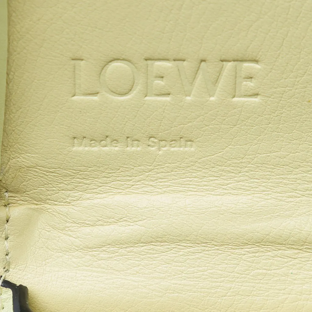 LOEWE Small Leather Heel Pouch Green Leather Very good - Box View