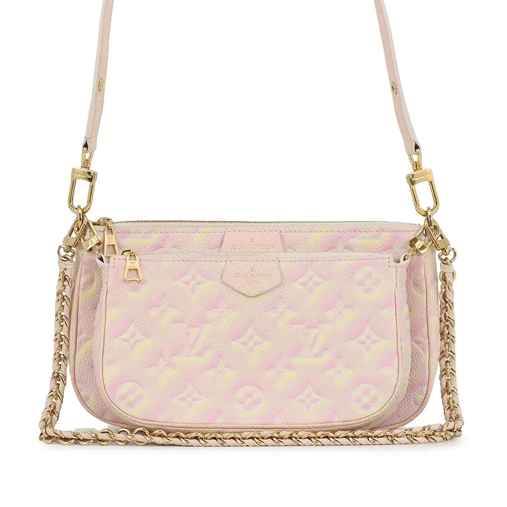 Louis Vuitton Monogram Empreinte Summer Stardust Multi Pochette Accessoires Pink Leather Very good - Front View