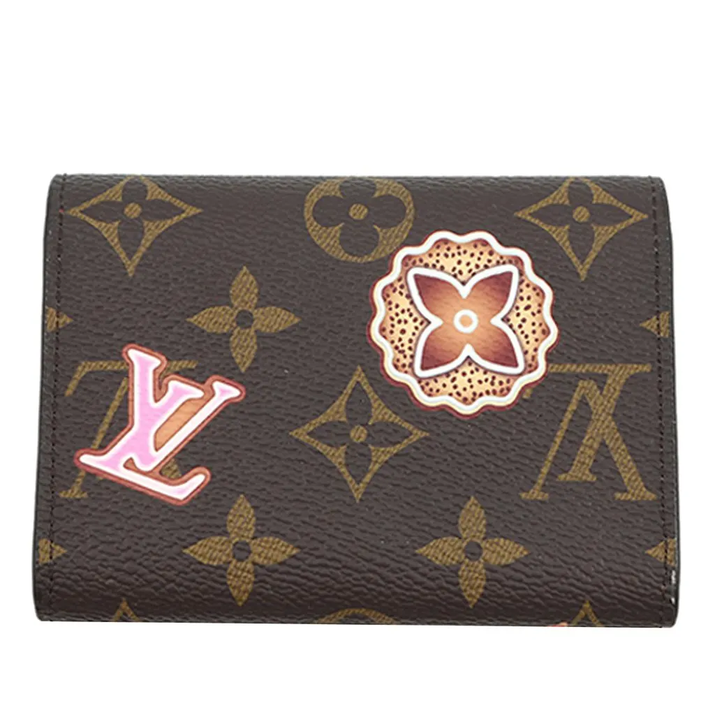 Louis Vuitton Monogram Christmas Animation Candy Factory Rosalie Coin Purse Brown Very good - Front View