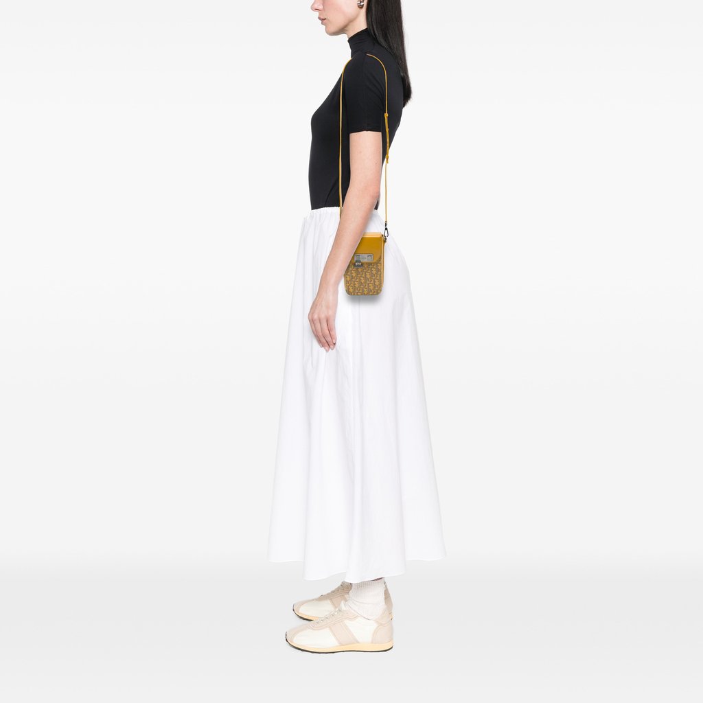 Dior Oblique Jacquard Lock Phone Holder | Libas Collective