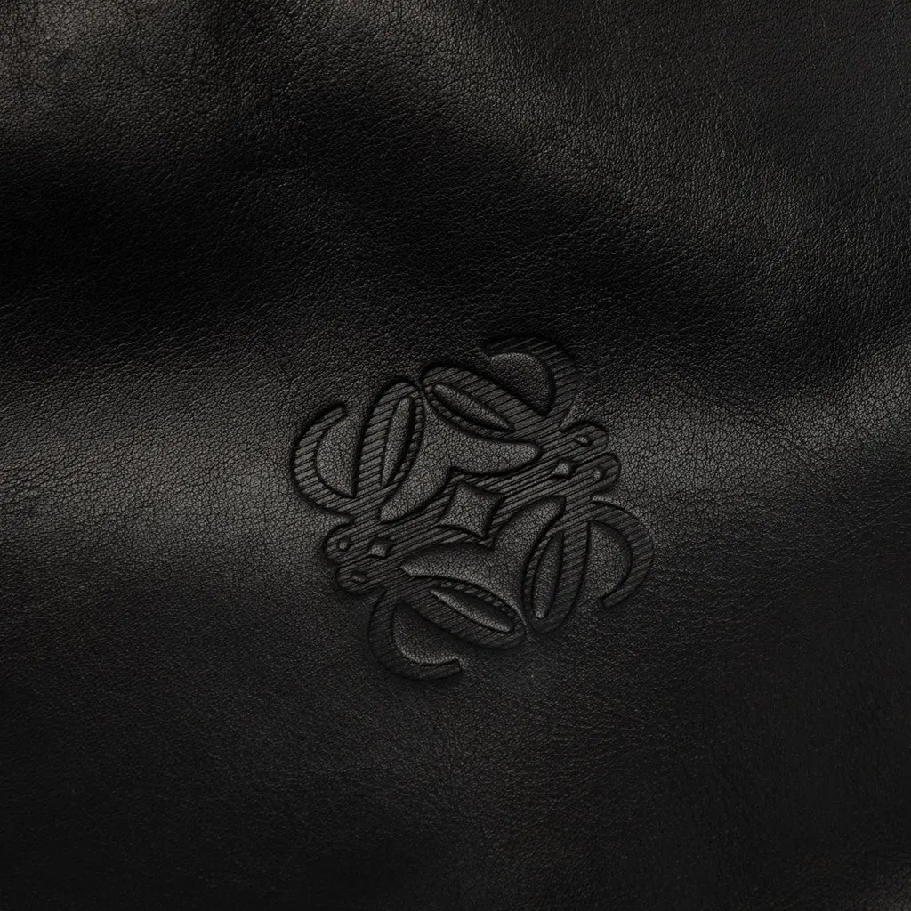 Loewe Leather Anagram Clutch Black Leather Good - Box View