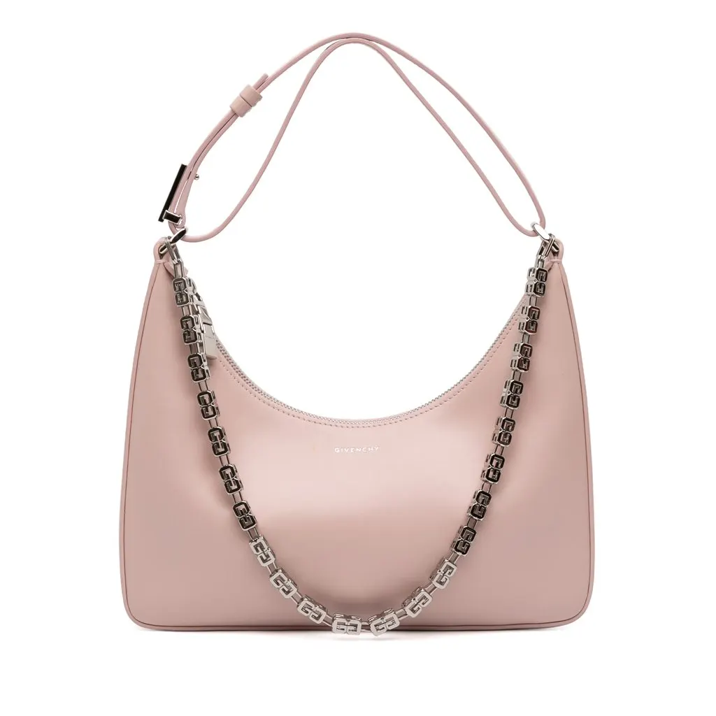 Givenchy Small Leather Moon Cut Out Bag Pink Leather Very good - Front View