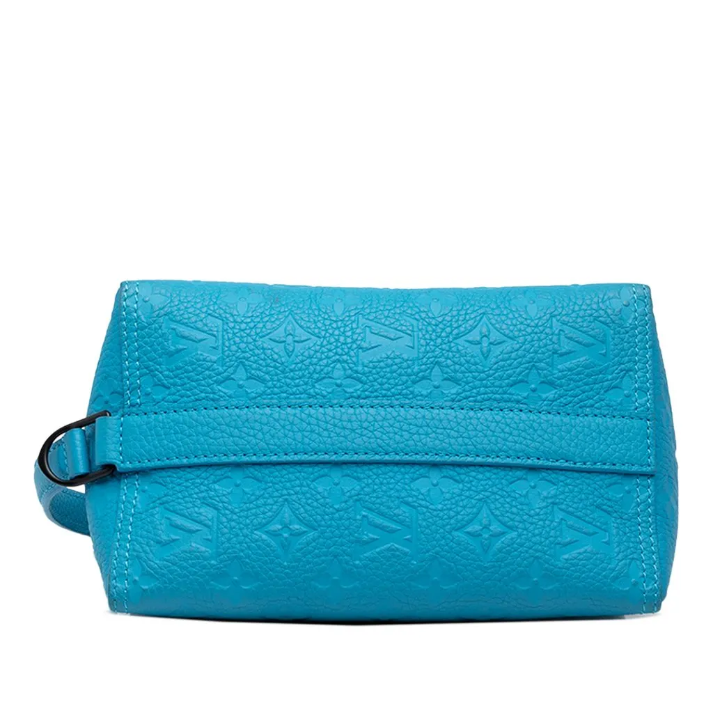 Louis Vuitton Monogram Taurillon Triangle Messenger Blue Leather Very good - Inside View
