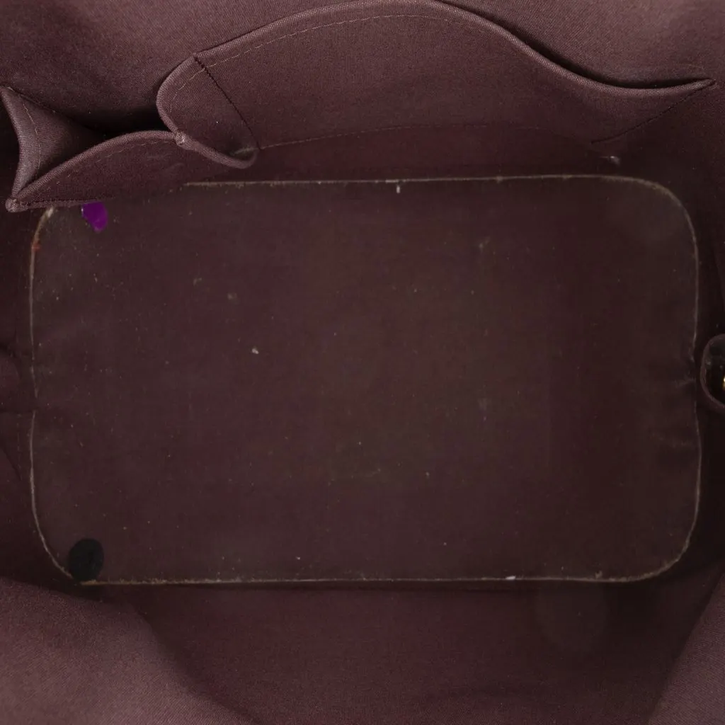 Louis Vuitton Monogram Vernis Alma GM Purple Leather Very good - Model View