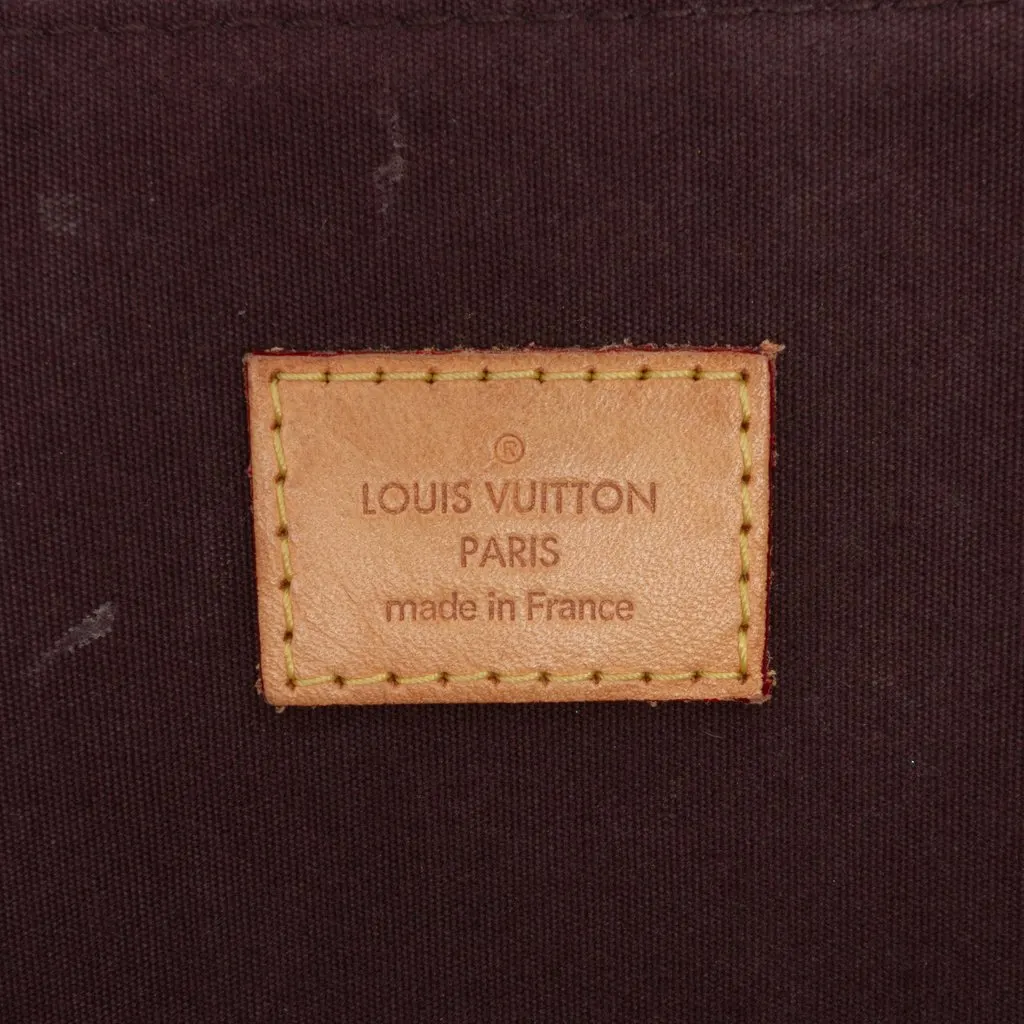 Louis Vuitton Monogram Vernis Alma GM Purple Leather Very good - Box View