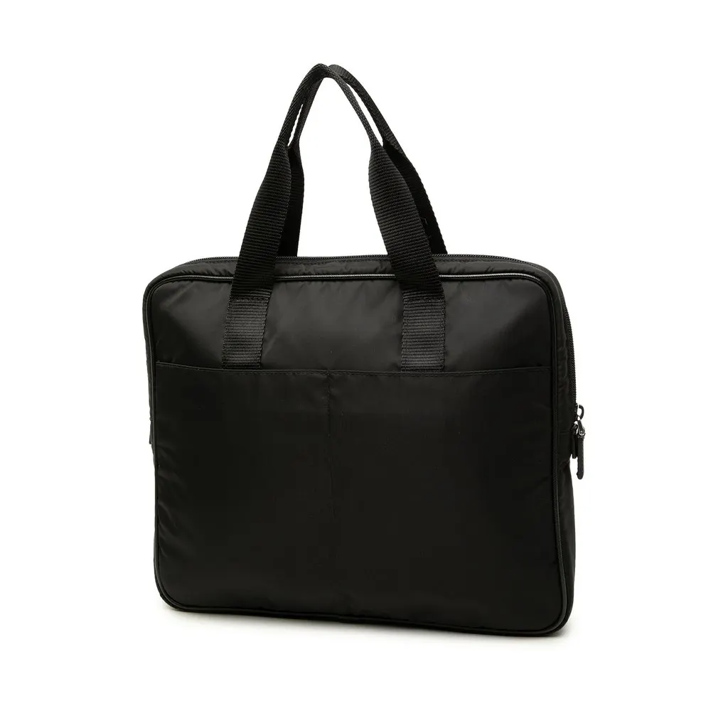 Prada Tessuto Business Bag Black Very good - Back View